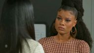 Beyond the Gates: Eva is over getting advice from Leslie | Image: CBS